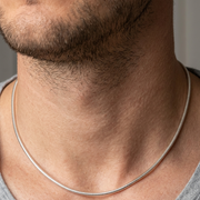 Silver Link 925 Sterling Silver Men's Chain 18 Inch